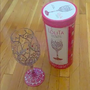 Lolita “My Tiara” Wine Glass NEW